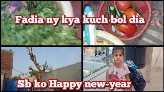 fadia ny kya kuch bol dia sb ko Happy New year fatima sarwar Vlog [upl. by Tad]