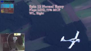 DA 40 NG Flight Test Spinning [upl. by Kalfas]