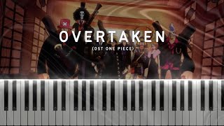 OST One Piece  Overtaken  Beginner Level Piano Tutorial  Sheet Music [upl. by Alik]