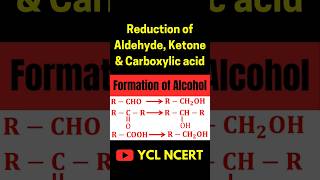 Formation of alcoholReduction of carbonyl compounds shorts [upl. by Dnomsad]