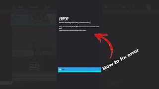 How to fix connection error rainbow six siege Ps4Xbox 2022 rainbowsixsiege connection error [upl. by Yllek]