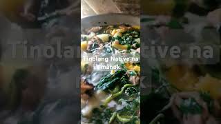 TINOLANG NATIVE NA MANOK zhelmhar shorts probinsyalifeNa [upl. by Echo]