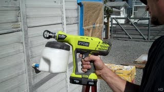 Ryobi 18 volt Pro Tip paint sprayer [upl. by Mcilroy]