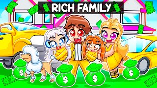 Having A RICH Family In Roblox [upl. by Naillij]