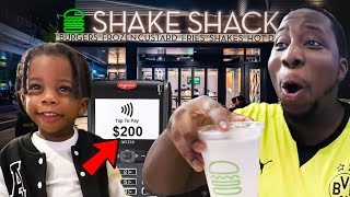 200 SHAKE SHACK REVIEW IN DRAKE’S CITY🦉DOWNTOWN TORONTO 🤯🍔🥤 [upl. by Kadner]