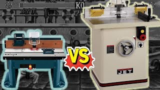 Woodworking Router Table Vs Shaper  What Should I Get [upl. by Laetitia448]