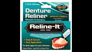 Denture Reliner No Odor or Taste My Way [upl. by Ailahk]