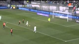 But de Jeremy Ménez  Rennes  PSG 01 [upl. by Ecadnarb342]