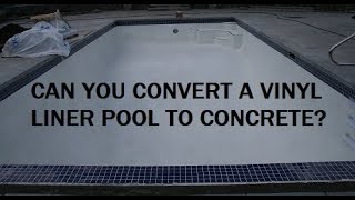 Can a liner pool be converted to gunite [upl. by Arbmik286]