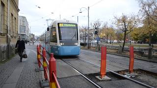 Göteborg tram passing over barrier [upl. by Atinev]