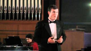 Tenor Jonathan Blalock sings quotmilesquot [upl. by Spevek]