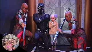 SUPER EMOTIONAL Black Panther Meet amp Greet  Disneyland Vlog [upl. by Vesta]