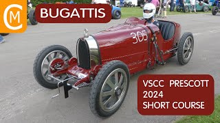 VSCC Prescott 2024 Short Course Bugattis [upl. by Airpal]