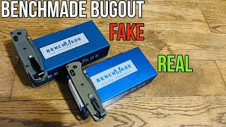 Benchmade Bugout  Fake vs Real  Comparison and How I Got Scammed on eBay [upl. by Edouard]