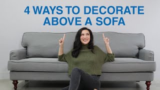 4 Ways To Decorate Above A Sofa  MF Home TV [upl. by Perrins]