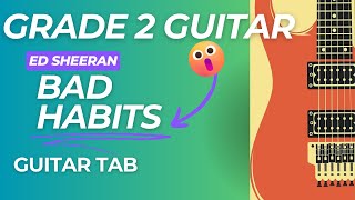 Bad Habits  Rockschool Grade 2 Guitar 2024 [upl. by Notgnillew]