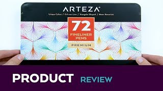 Arteza Fineliner Pens Set of 72 [upl. by Llenral]