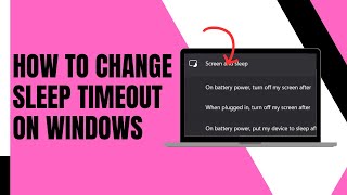 How to Edit Sleep Timeout Settings on Windows 11 [upl. by Ika781]