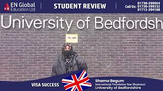 University of Bedfordshire visa success story [upl. by Nirtak527]