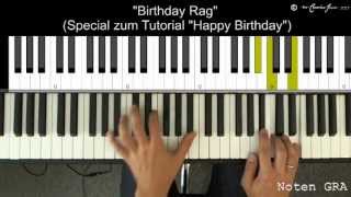 Happy Birthday am Klavier Ragtime [upl. by Trojan897]