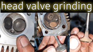 how to head valve grinding machinehow to engine head valve grinding and lapping valve lapping hand [upl. by Fairweather]