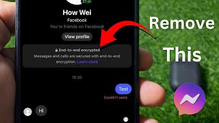 How to remove end to end encryption in messenger chat  2024 [upl. by West]