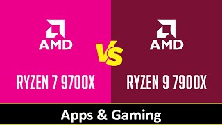 RYZEN 7 9700X vs RYZEN 9 7900X [upl. by Bonni296]