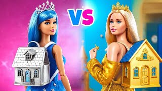 Night Girl vs Day Girl ✨💖 ONE COLORED HOUSE CHALLENGE [upl. by Enaitsirhc]