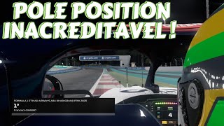 F1 23  MODO CARREIRA  GP ABU DHABI  POLE POSITION INACREDITÁVEL [upl. by Terag]