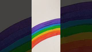 Rainbow with brush pen shorts shortvideo [upl. by Tombaugh181]