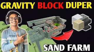 How to make Gravity Block Duplicator in Minecraft PE  Gravity Block Duper Minecraft 118  Bedrock [upl. by Anuat]