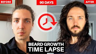 90 Day Beard Growth Time Lapse  Mens Beard Growth Journeys [upl. by Bywaters]