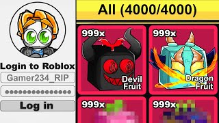 Logging on to 3437981 Blox Fruits Accounts [upl. by Oiruam]