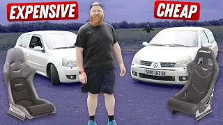 Renault Clio 182 Expensive VS Cheap Episode 6 Bucket Seats [upl. by Nayek]