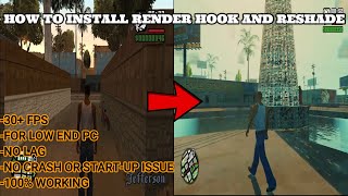 How To Install Render Hook amp Reshade For LowEnd PC  GTA San Andreas  GoldSkull777 [upl. by Ursola382]