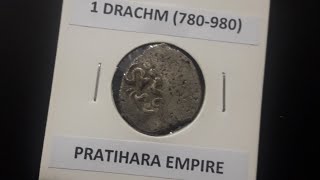 Rare 1 Drachm Coin of Pratihara Empire 780980 CE [upl. by Rainer]