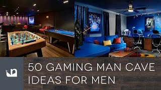 50 Gaming Man Cave Ideas For Men [upl. by Adest]