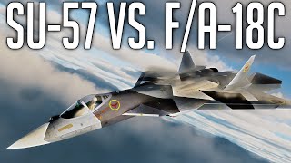 Su57 VS FA18C quotTop Gun Maverickquot  DCS World [upl. by Agnella]