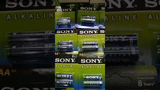 Sony battery alkaline AA made in Indonesia01999994788 [upl. by Allerym447]