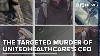 Surveillance videos track the shooting suspects movements after the murder of UnitedHealthcare CEO [upl. by Mclaughlin]