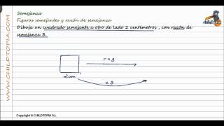 Semejanza Figuras semejantes y razón de semejanza 4º de ESO matemáticas [upl. by Nosdrahcir]