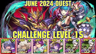 PAD June 2024 Quest Challenge Level 15 Bartender Touka x Daki [upl. by Lanam]