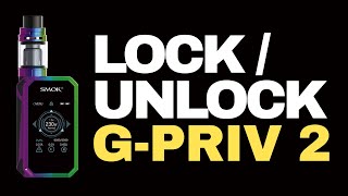 SMOK GPriv 2  How to Lock and Unlock the Firekey Fix Firekey Locked [upl. by Jat]