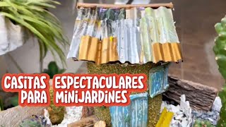 Como hacer casitas para mini jardines [upl. by Acinnod]