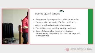 Iowa Swine Day 2024 Certified Swine Sample Collector Program [upl. by Hnib]