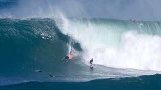 Surfing Thanksgiving XXL Swell In Hawaii [upl. by Tommie]