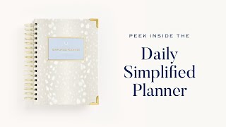 Peek Inside the 20232024 Daily Simplified Planner  Simplified® by Emily Ley [upl. by Packton629]