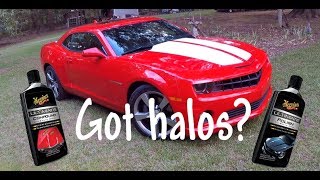 How to remove halos scratches swirl marks from any car specially my Camaro Meguires and Griots [upl. by Purdy]