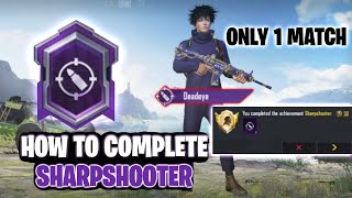 How To Get Sharpshooter Title In BgmiPubg Only In 1 Match  How To Dead Eye Bgmi Title [upl. by Player]