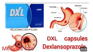 Dexlansoprazole uses benefit side effect in UrduHindi dxl 30mg 60mg capsule uses in urdu [upl. by Akerdnahs]